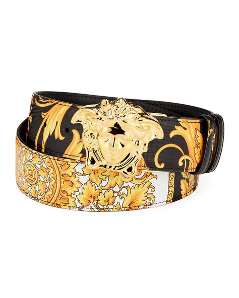 Versace leather belt men